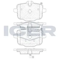 Plăcuțe de frână Icer 182005-200 spate/ disk photo 2