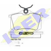 Plăcuțe de frână Icer 180789-700 spate/ disk photo 2