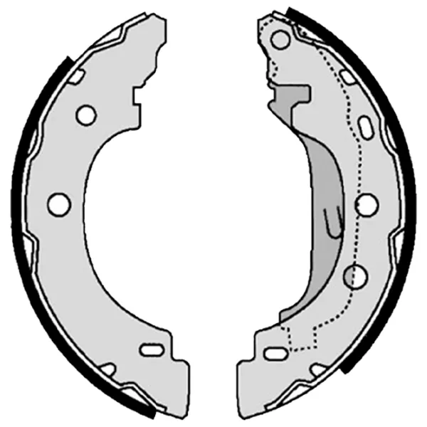 Тормозные колодки Brembo S 68 523 задние/ барабанные photo 2
