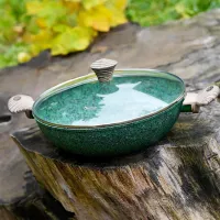 Сковорода Fissman Malachite 4309 Вок / 30 см / Зеленый photo 5