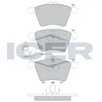 Plăcuțe de frână Icer 181605 față/ disk photo 2