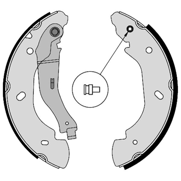 Тормозные колодки Brembo S 24 538 задние/ барабанные photo 2 Тормозные колодки Brembo S 24 538 задние/ барабанные photo 2