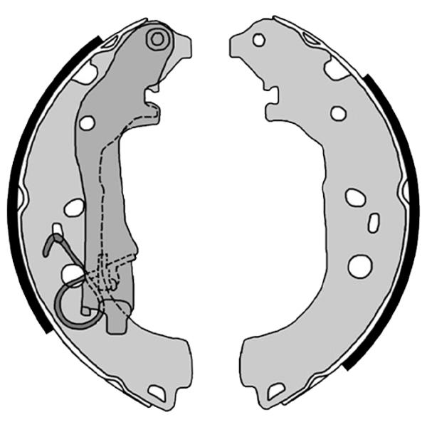 Тормозные колодки Brembo S 23 518 задние/ барабанные photo 2 Тормозные колодки Brembo S 23 518 задние/ барабанные photo 2