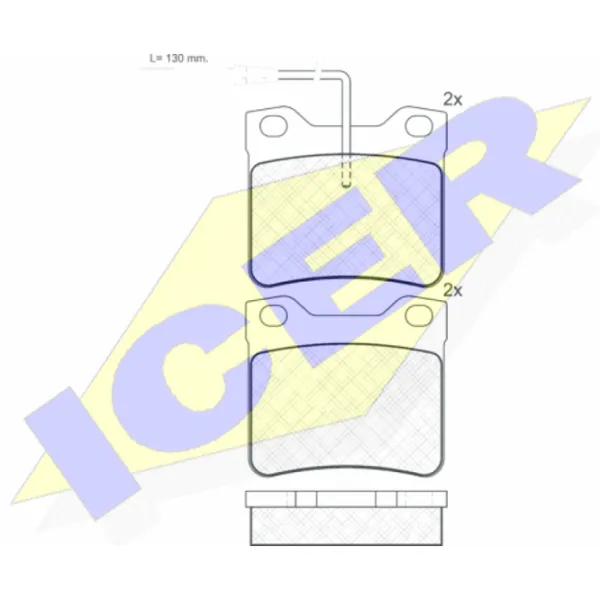 Тормозные колодки Icer 180787 задние/ дисковые photo 2