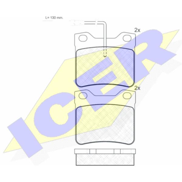 Тормозные колодки Icer 180787 задние/ дисковые photo 2