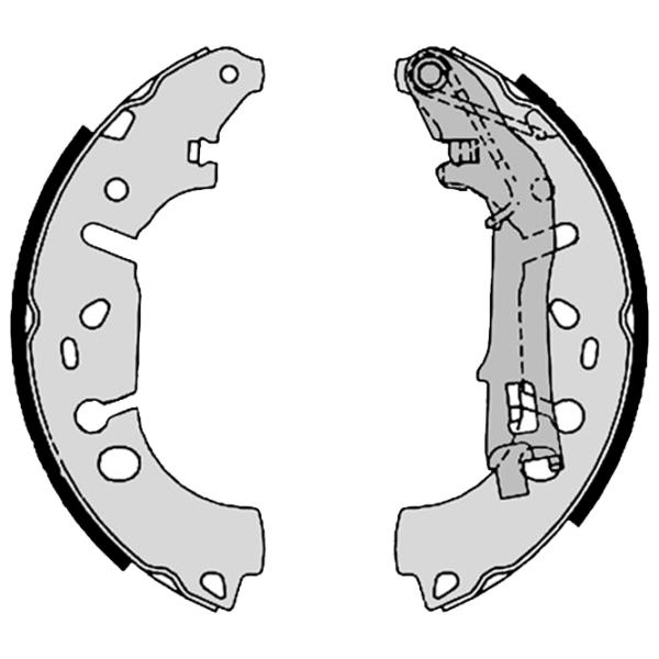 Тормозные колодки Brembo S 23 531 задние/ барабанные photo 2 Тормозные колодки Brembo S 23 531 задние/ барабанные photo 2