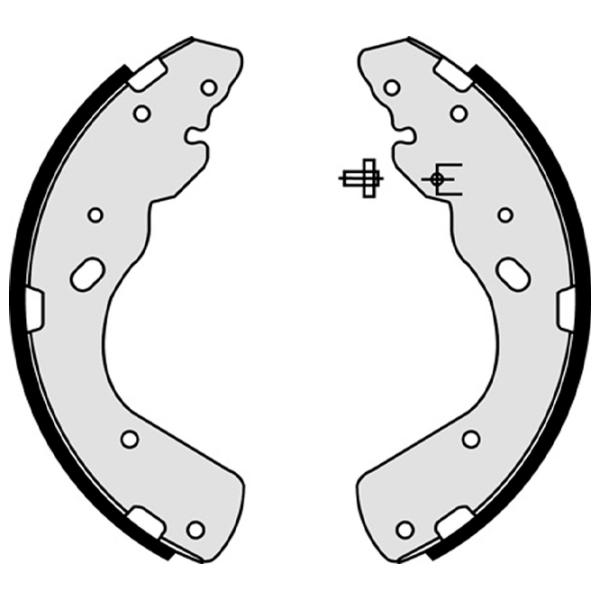 Тормозные колодки Brembo S 23 576 задние/ барабанные photo 2 Тормозные колодки Brembo S 23 576 задние/ барабанные photo 2