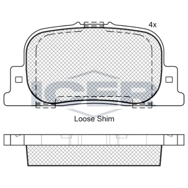Тормозные колодки Icer 181633 задние/ дисковые photo 2