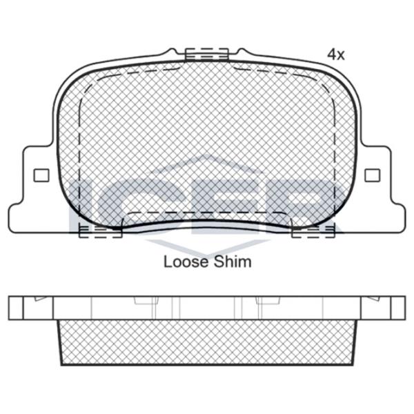 Тормозные колодки Icer 181633 задние/ дисковые photo 2