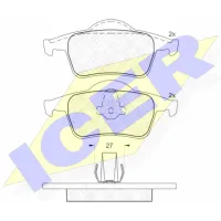 Plăcuțe de frână Icer 181298 spate/ disk photo 2