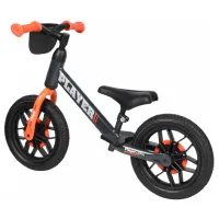 Bicicletă fără pedale Qplay Player 12" Oțel/ Orange Black photo 3