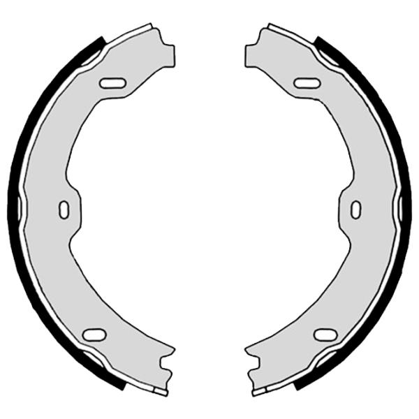 Plăcuțe de frână Brembo S 50 519 spate/ tobă photo 2