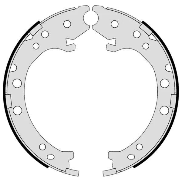 Plăcuțe de frână Brembo S 28 519 spate/ tobă photo 2