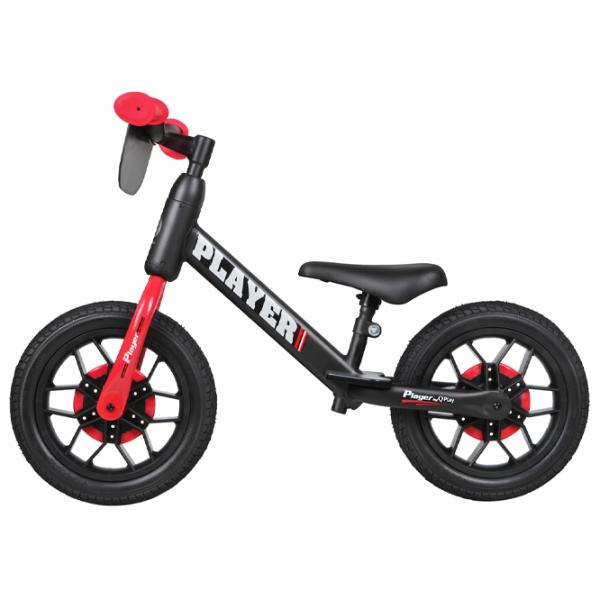 Bicicletă fără pedale Qplay Player 12" Oțel/ Red Black photo 2 Bicicletă fără pedale Qplay Player 12" Oțel/ Red Black photo 2
