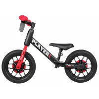 Bicicletă fără pedale Qplay Player 12" Oțel/ Red Black photo 2