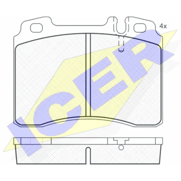 Тормозные колодки Icer 180861 передние/ дисковые photo 2 Тормозные колодки Icer 180861 передние/ дисковые photo 2