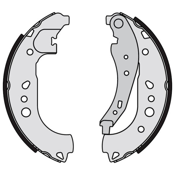 Тормозные колодки Brembo S 68 550 задние/ барабанные photo 2 Тормозные колодки Brembo S 68 550 задние/ барабанные photo 2