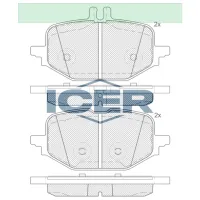 Plăcuțe de frână Icer 182426 spate/ disk photo 2