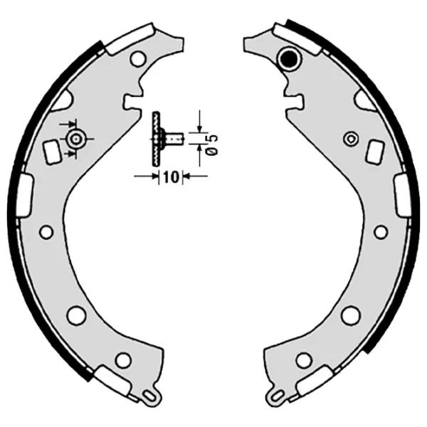 Plăcuțe de frână Brembo S 83 549 spate/ tobă photo 2 Plăcuțe de frână Brembo S 83 549 spate/ tobă photo 2