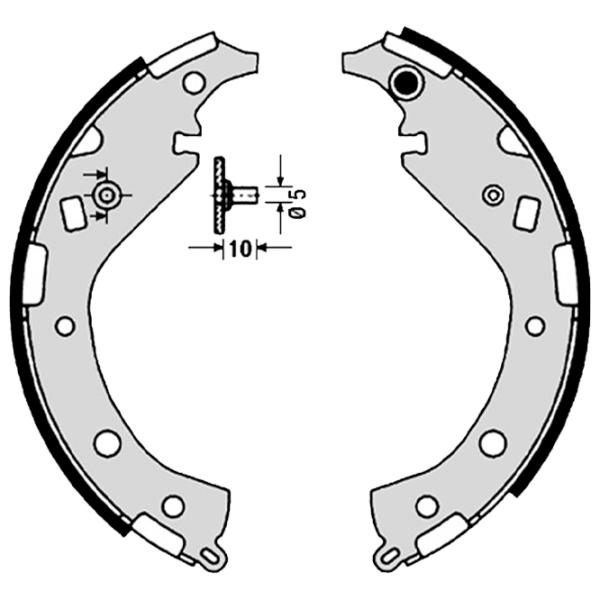 Plăcuțe de frână Brembo S 83 549 spate/ tobă photo 2 Plăcuțe de frână Brembo S 83 549 spate/ tobă photo 2