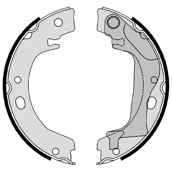 Тормозные колодки Brembo S 83 560 задние/ барабанные photo 2 Тормозные колодки Brembo S 83 560 задние/ барабанные photo 2