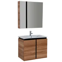 Dulap cu lavoar Creavit Verti Pe podea/ MDF/ Brown photo 2