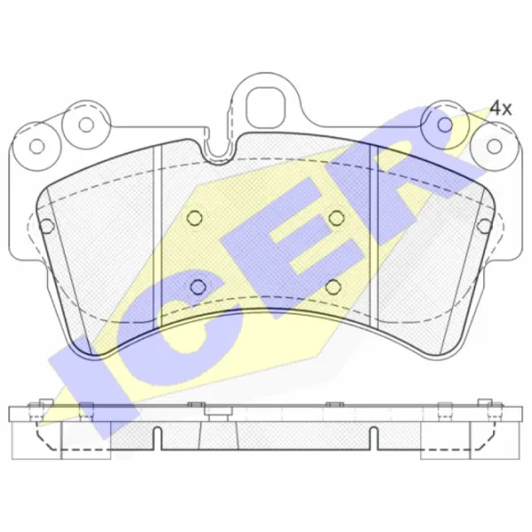 Тормозные колодки Icer 181595 передние/ дисковые photo 2