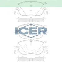 Plăcuțe de frână Icer 182432 față/ disk photo 2
