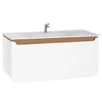 Dulap cu lavoar Creavit Pion Pe perete/ MDF/ White photo 2