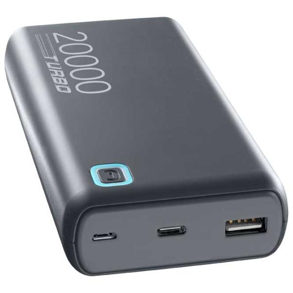 Power Bank Cellularline Essence Turbo 20000 mAh/ Gray photo 2 Power Bank Cellularline Essence Turbo 20000 mAh/ Gray photo 2