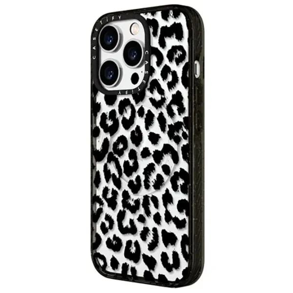 Husă pentru smartphone Apple iPhone 15 Pro Casetify/ MagSafe Back/ TPU/ Transparent Black photo 2