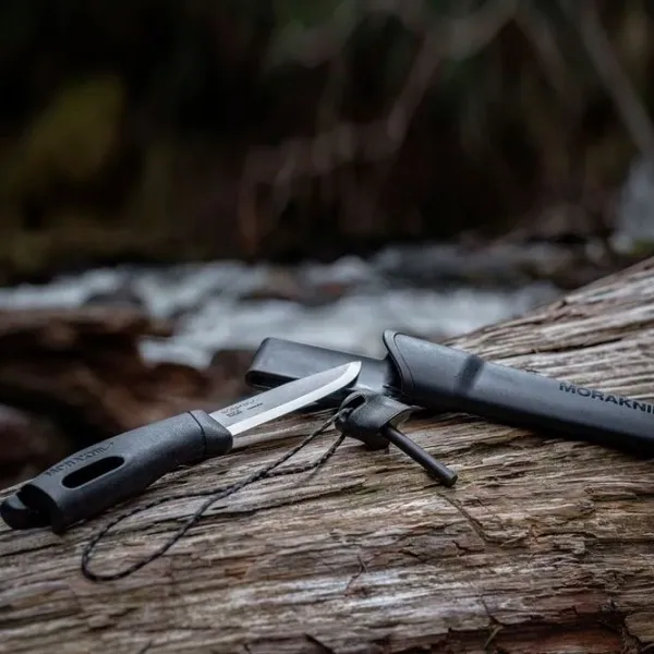 Нож Morakniv Companion Spark Black 13567 кемпинговый/ Sandvik 12C27 photo 5