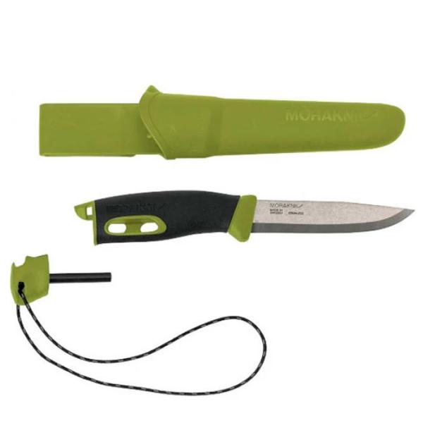 Нож Morakniv Companion Spark Green 13570 для повседневного использования/ Sandvik 12C27 photo 3