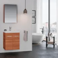 Dulap cu lavoar Orka Enez 65 Pe perete/ MDF/ Brown photo 2
