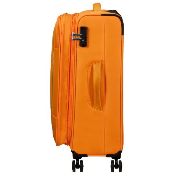 Valiză American Tourister Pulsonic Spinner Expandable 64l/ Sunset Yellow photo 4 Valiză American Tourister Pulsonic Spinner Expandable 64l/ Sunset Yellow photo 4