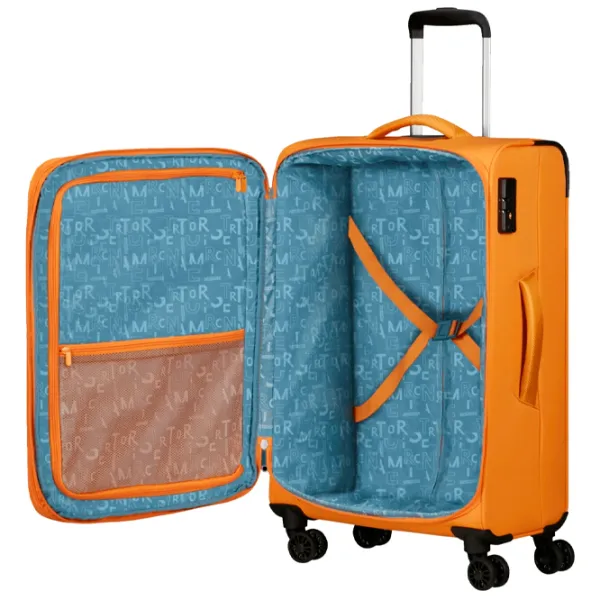 Valiză American Tourister Pulsonic Spinner Expandable 64l/ Sunset Yellow photo 6 Valiză American Tourister Pulsonic Spinner Expandable 64l/ Sunset Yellow photo 6