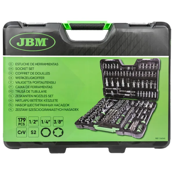 Комплект битов и насадок JBM 54046 Количество в наборе: 179 шт. photo 6