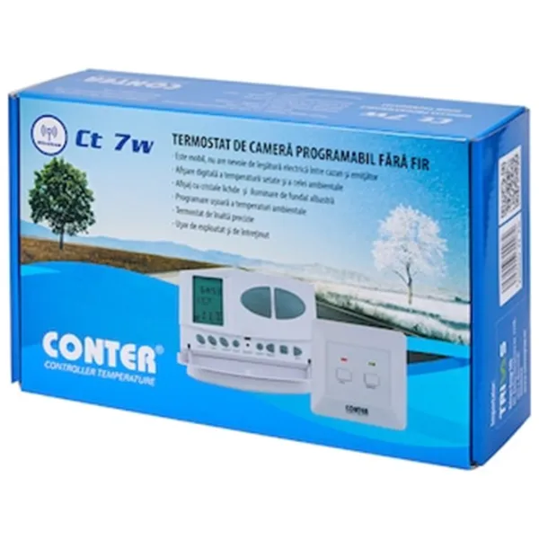 Termostat Conter CT 7W Pentru condiționere/ Baterie photo 3