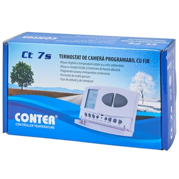 Termostat Conter CT 7S Pentru condiționere/ Baterie photo 3