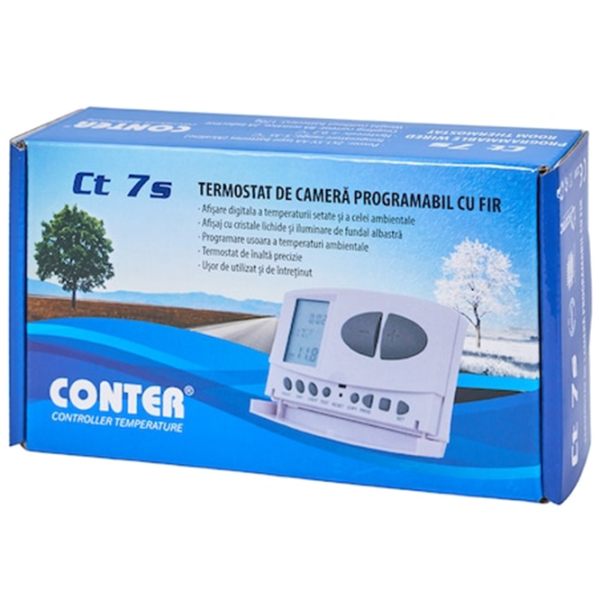 Termostat Conter CT 7S Pentru condiționere/ Baterie photo 3