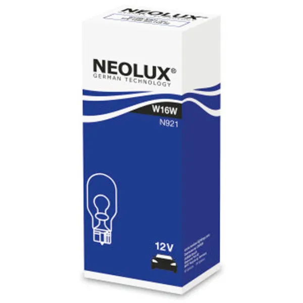 Автомобильная лампа Neolux NEO-N921 Накал/ W16W/ W2.1x9.5d/ 16 Вт photo 2