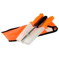 Набор ножей Morakniv Hunting Set Orange 2 knives/ sharpening steel 12098 охотничий/ Sandvik 12C27 photo 2