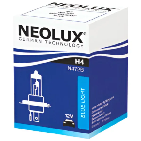 Lampă auto Neolux NEO-N472B Halogen/ H4/ P43t/ 60 - 55 W/ 1650lm photo 2