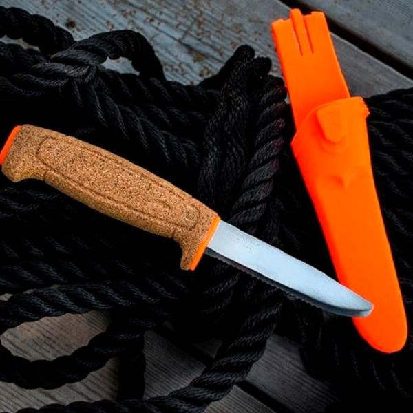 Cuțit Morakniv Floating Serrated Knife 13131 pentru pescuit/ Sandvik 12C27 photo 7
