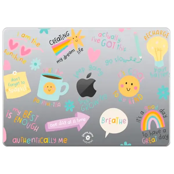 Husă pentru laptop Casetify Snap Case Keep Growing by Laura Jane Illustrations 14"/ White photo 2 Husă pentru laptop Casetify Snap Case Keep Growing by Laura Jane Illustrations 14"/ White photo 2