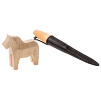Нож Morakniv Wood Carving 120 + Cheval En Bois 14041 для дерева/ Углеродистая сталь photo 2
