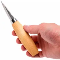Нож Morakniv Wood Carving 120 + Cheval En Bois 14041 для дерева/ Углеродистая сталь photo 4