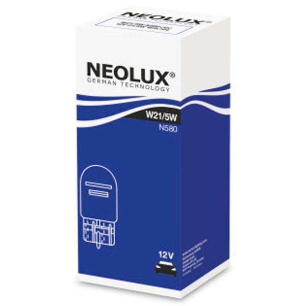 Автомобильная лампа Neolux NEO-N580 Накал/ W21/ 5W/ W3x16q/ 21 - 5 Вт photo 2