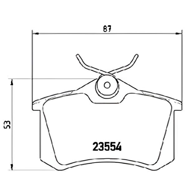 Тормозные колодки Aplus 71144BBAP задние/ дисковые photo 2 Тормозные колодки Aplus 71144BBAP задние/ дисковые photo 2