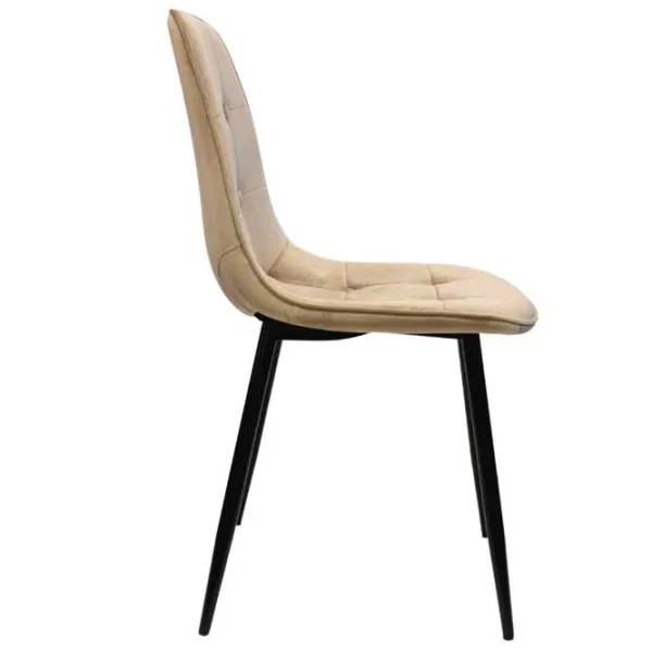 Scaun de bucătărie DecoPrim M-01-3 HLR-9 Catifea/ Cappucino Black photo 3